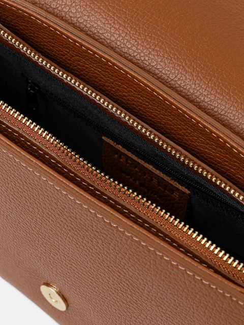 Answear.LAB torebka skórzana kolor brązowy