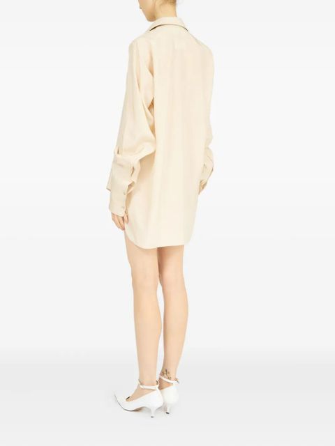 Maison Margiela dropped hem shirt - Neutrals