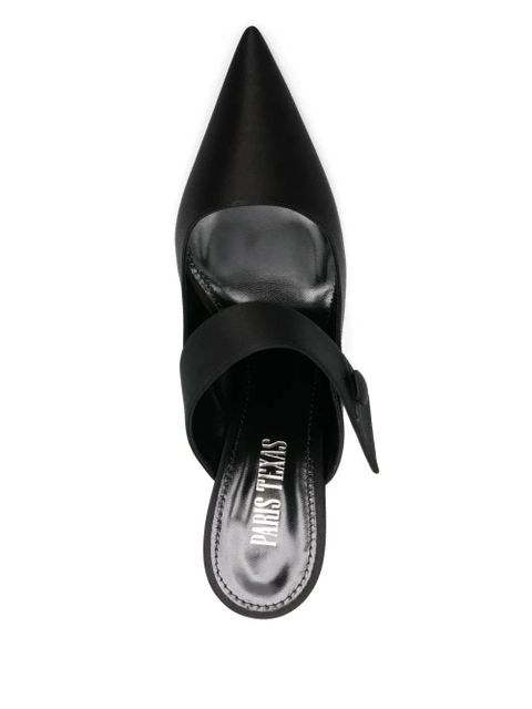 Paris Texas 90mm satin mules - Black - zdjęcie produktu nr 2