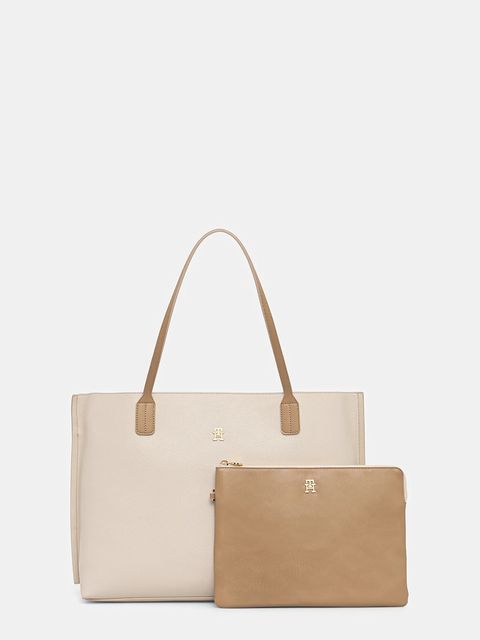 Tommy Hilfiger torebka kolor beżowy AW0AW17461 - zdjęcie produktu nr 1