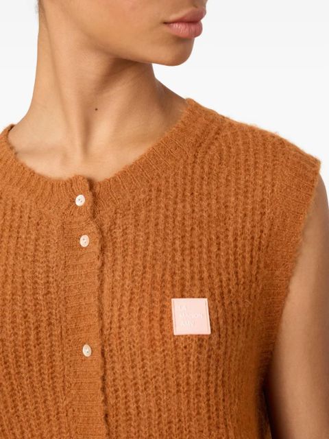 American Vintage East sleeveless button vest - Brown