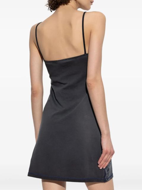 Diesel D-Longy metallic-print slip dress - Black