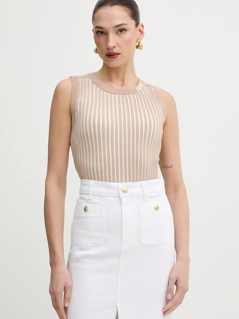 Liu Jo top kolor beżowy TA6064 MS55N - zdjęcie produktu nr 1