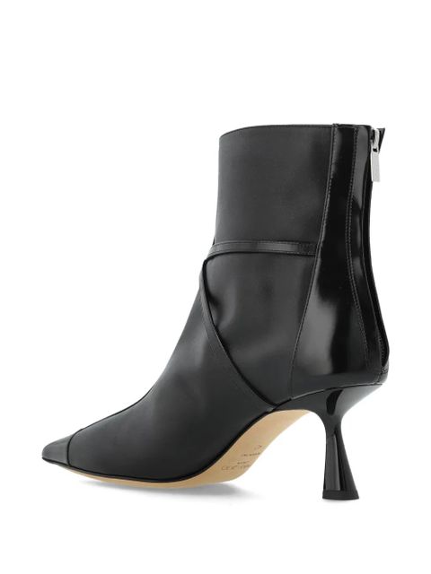 Jimmy Choo 70mm pearl-embellished pointed-toe boots - Black - zdjęcie produktu nr 2