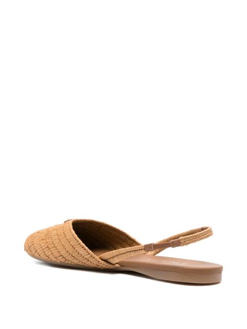 Prada logo-detail flat pumps - Neutrals