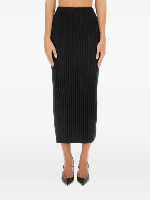Max Mara ribbed skirt - Black