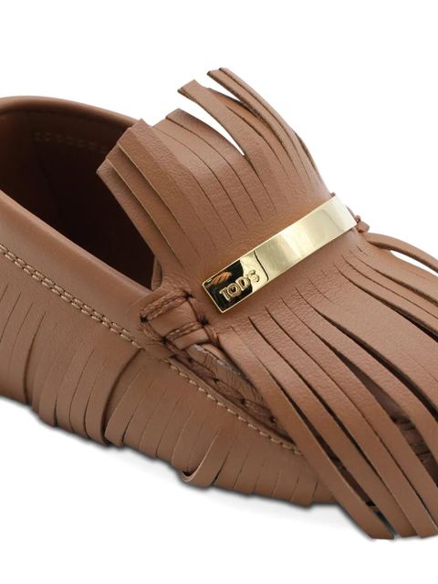 Tod's fringed appliqué keyring - Brown - zdjęcie produktu nr 2