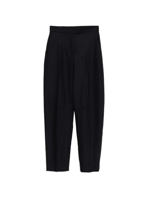 KHAITE Jude pinstripe trousers - Blue