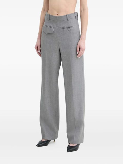 Victoria Beckham flap-pocket trousers - Grey - zdjęcie produktu nr 1