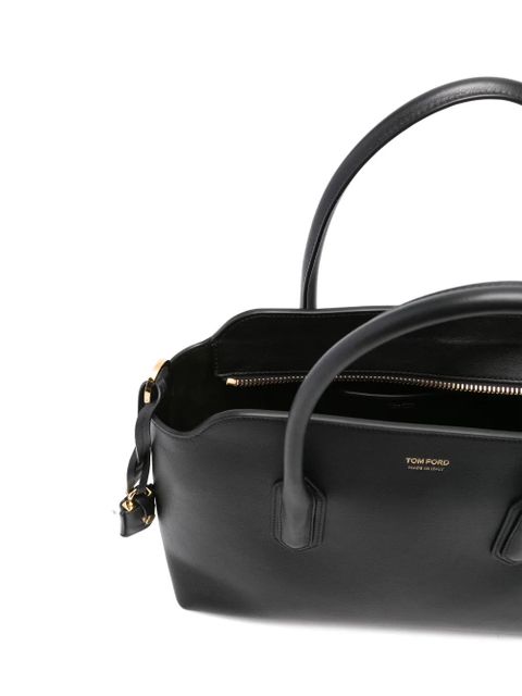 TOM FORD leather tote bag - Black