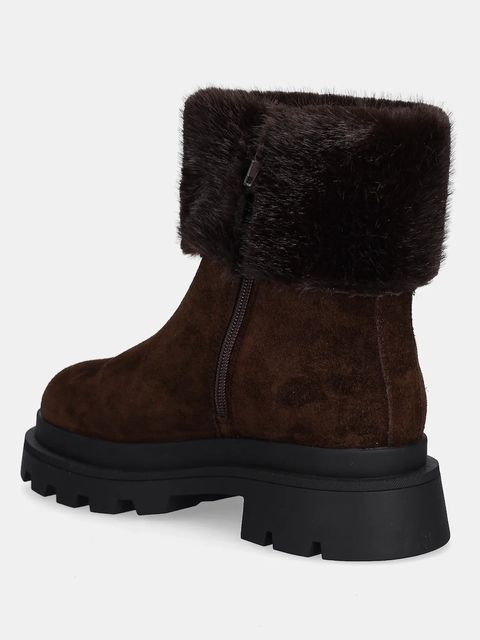 Blauer botki zamszowe KIMMEL damskie kolor brązowy na platformie F5KIMMEL10/SUE