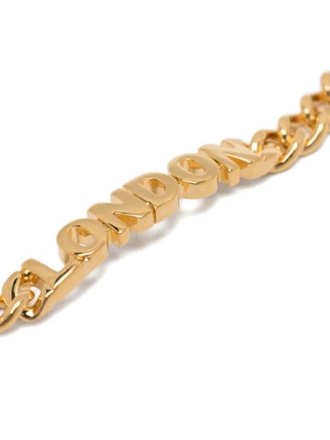 Vivienne Westwood Milicent lettering necklace - Gold