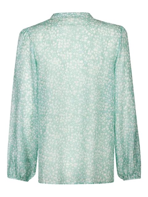 MC2 Saint Barth floral-print buttoned blouse - Green - zdjęcie produktu nr 2