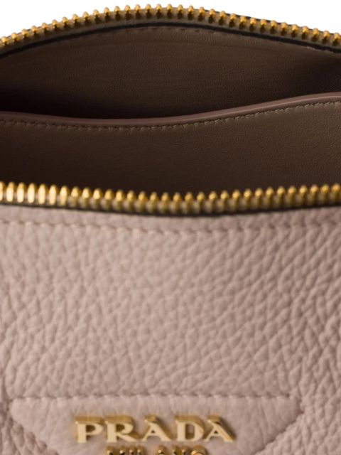 Prada mini leather tote bag - Neutrals