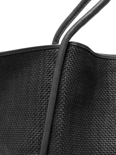 DRAGON DIFFUSION Ana woven leather tote bag - Black