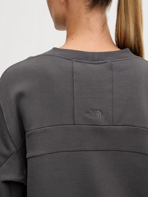 The North Face bluza bawełniana Dome Relaxed damska kolor szary gładka NF0A8EU4RHI1