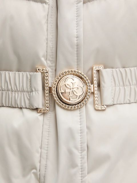 Guess kurtka puchowa MARINA kolor beżowy zimowa W5BL31 W2802