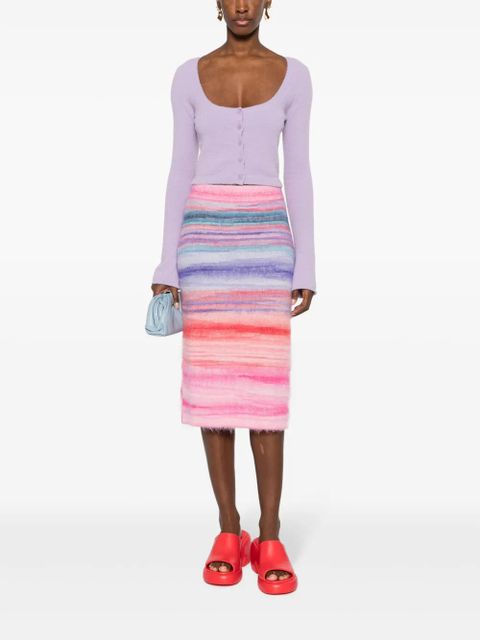 Missoni slub brushed knitted skirt - Pink - zdjęcie produktu nr 2
