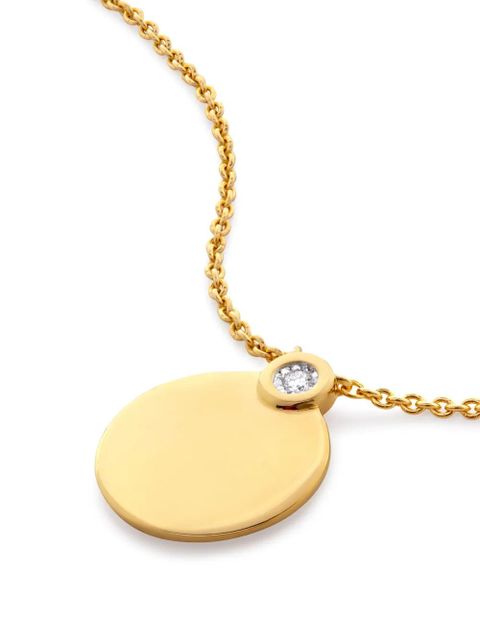 Monica Vinader circular-pendant chain necklace - Gold