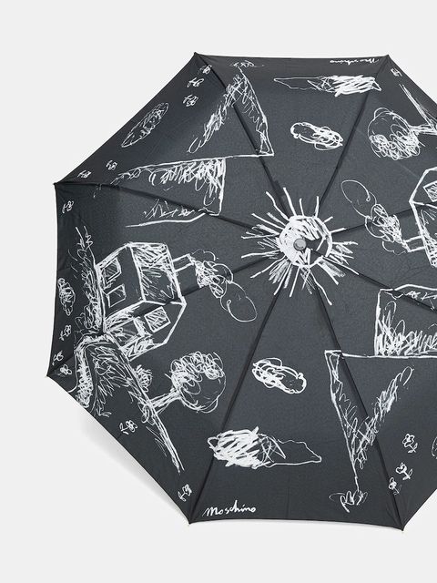 Moschino parasol kolor czarny 8979