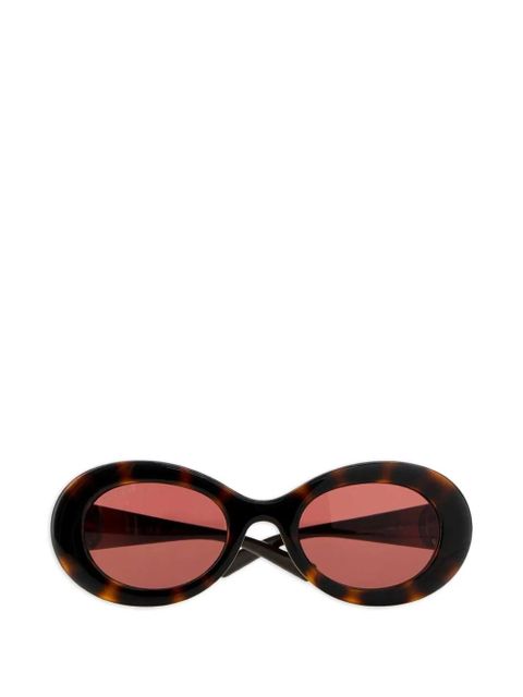 Gucci Eyewear oval-frame sunglasses - Brown - zdjęcie produktu nr 1