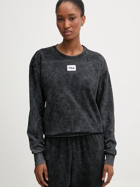 Fila dres bawełniany damski kolor szary FPW4215