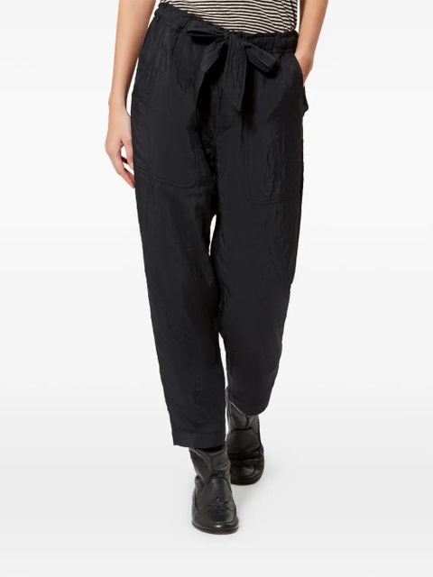 MARANT ÉTOILE Bilina tie-waist trousers - Black