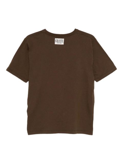 KHAITE round-neck cotton T-shirt - Brown - zdjęcie produktu nr 2