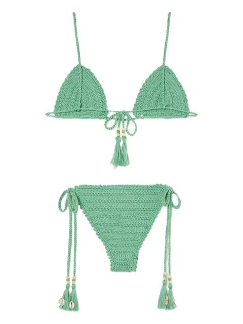 Alanui Sea Nomad tassel bikini - Green