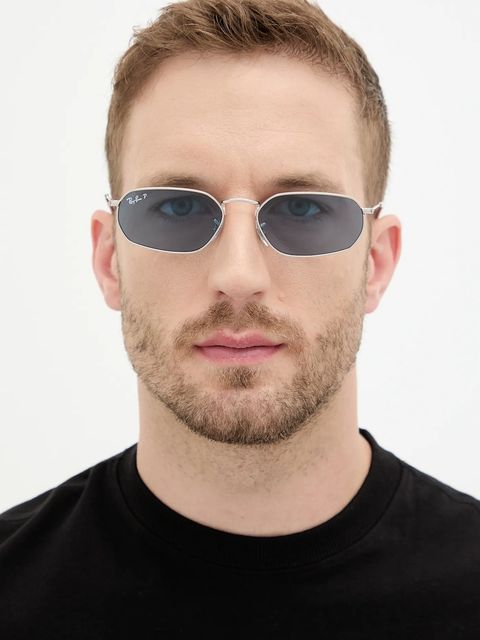 Ray-Ban okulary przeciwsłoneczne kolor srebrny 0RB3947