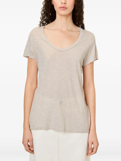 American Vintage Jacksonville scoop neck T-shirt - Neutrals