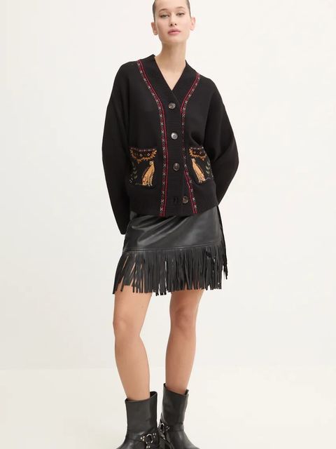 Never Fully Dressed spódnica Vegan Leather Mini Fringe Jaspre - zdjęcie produktu nr 1