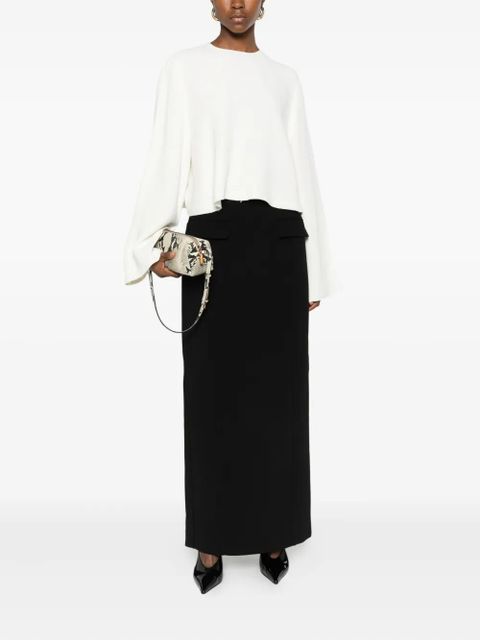 TOTEME raw-hem blouse - White