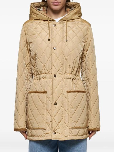 Burberry Devon parka coat - Neutrals