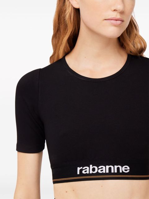 Rabanne Bodyline cropped T-shirt - Black