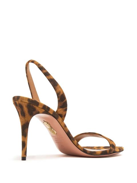 Aquazzura So Nude 85mm leather sandals - Brown - zdjęcie produktu nr 2