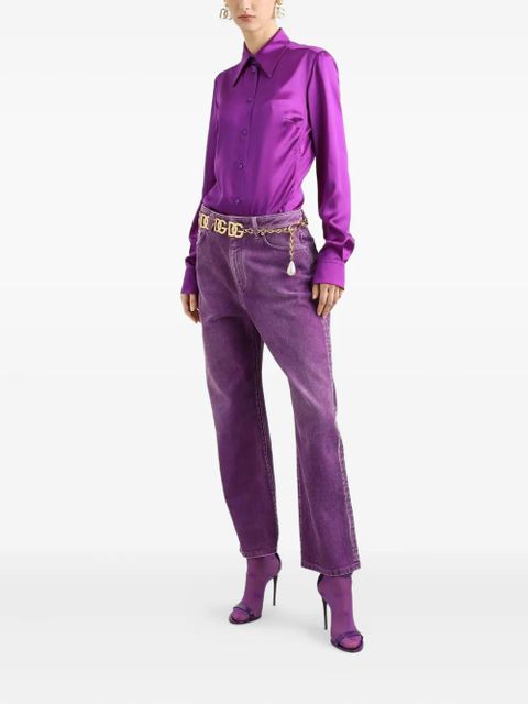 Dolce & Gabbana DNA satin shirt - Purple