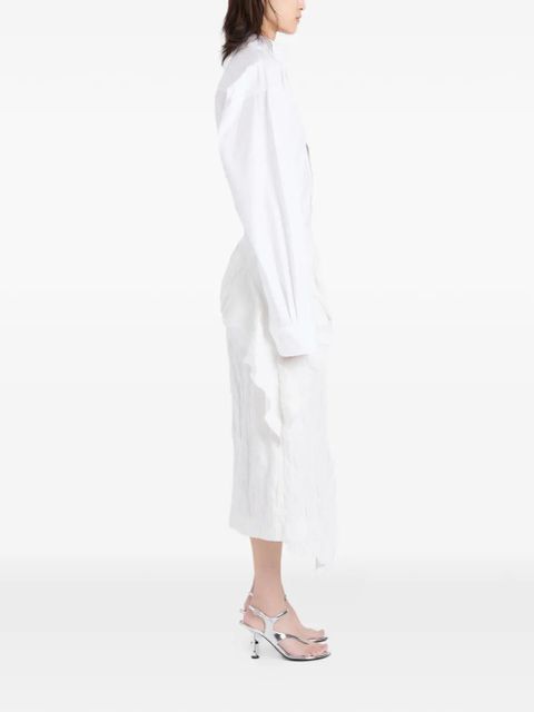 Proenza Schouler Hansly ruffled midi skirt - White