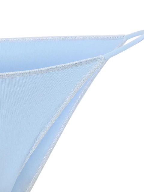 La Reveche floral-appliqué bikini - Blue