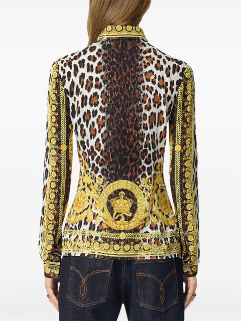 Versace leopard-print blouse - Yellow