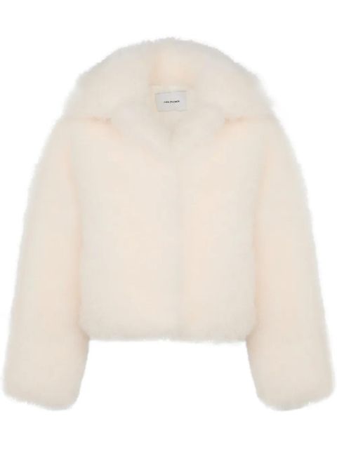 Yves Salomon shearling jacket - White