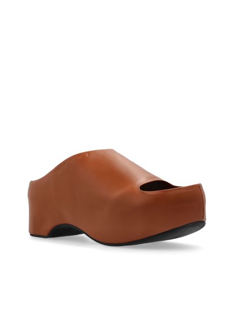 Marni leather mules - Brown