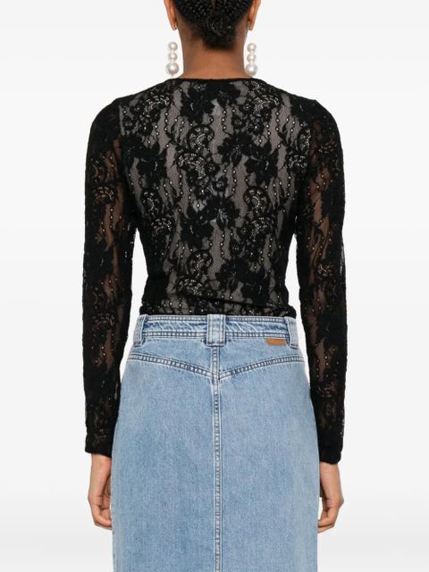 ZIMMERMANN floral-lace bodysuit - Black