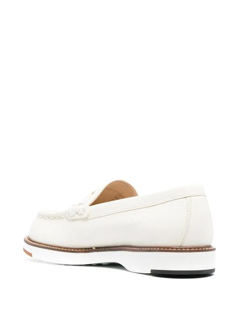 Tod's panelled chunky-sole loafers - White