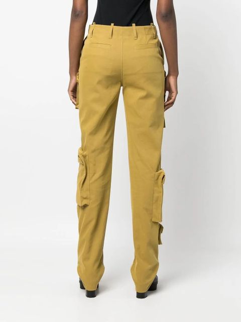 Off-White Co Multipocket straight-leg cargo trousers - Green