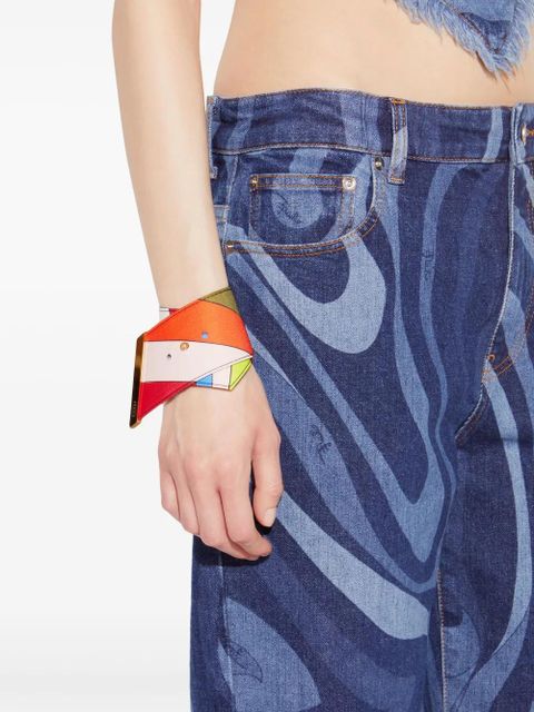 PUCCI iride-print bracelet - Red