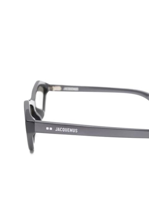 Jacquemus Bambino geometric-frame sunglasses - Grey