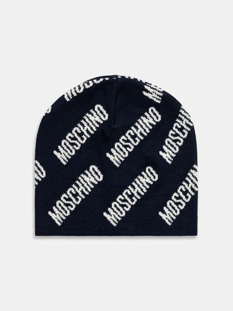 Moschino czapka z wełną kolor granatowy M5859 60112 - zdjęcie produktu nr 1