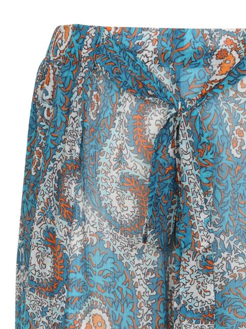 ETRO paisley tie trousers - Blue