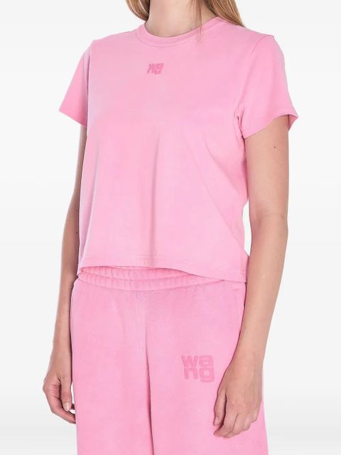 Alexander Wang logo-detail t-shirt - Pink